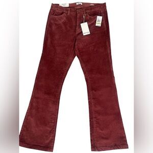 Dusty Rose Corduroy Flare Pants